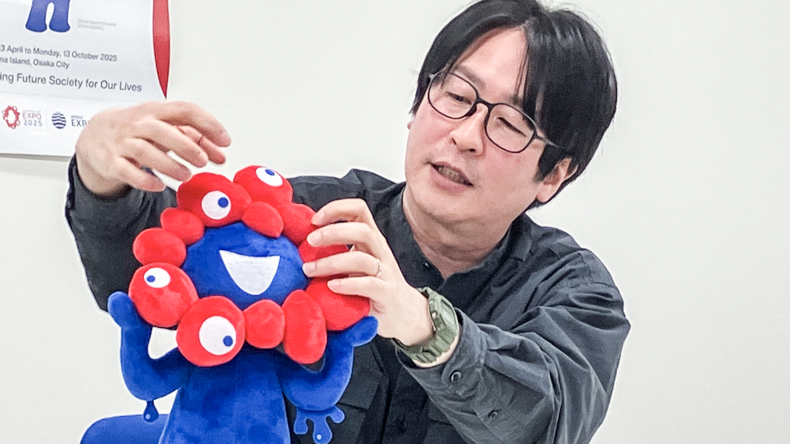 Illustration of futuristic city at Worlds Fair 2025